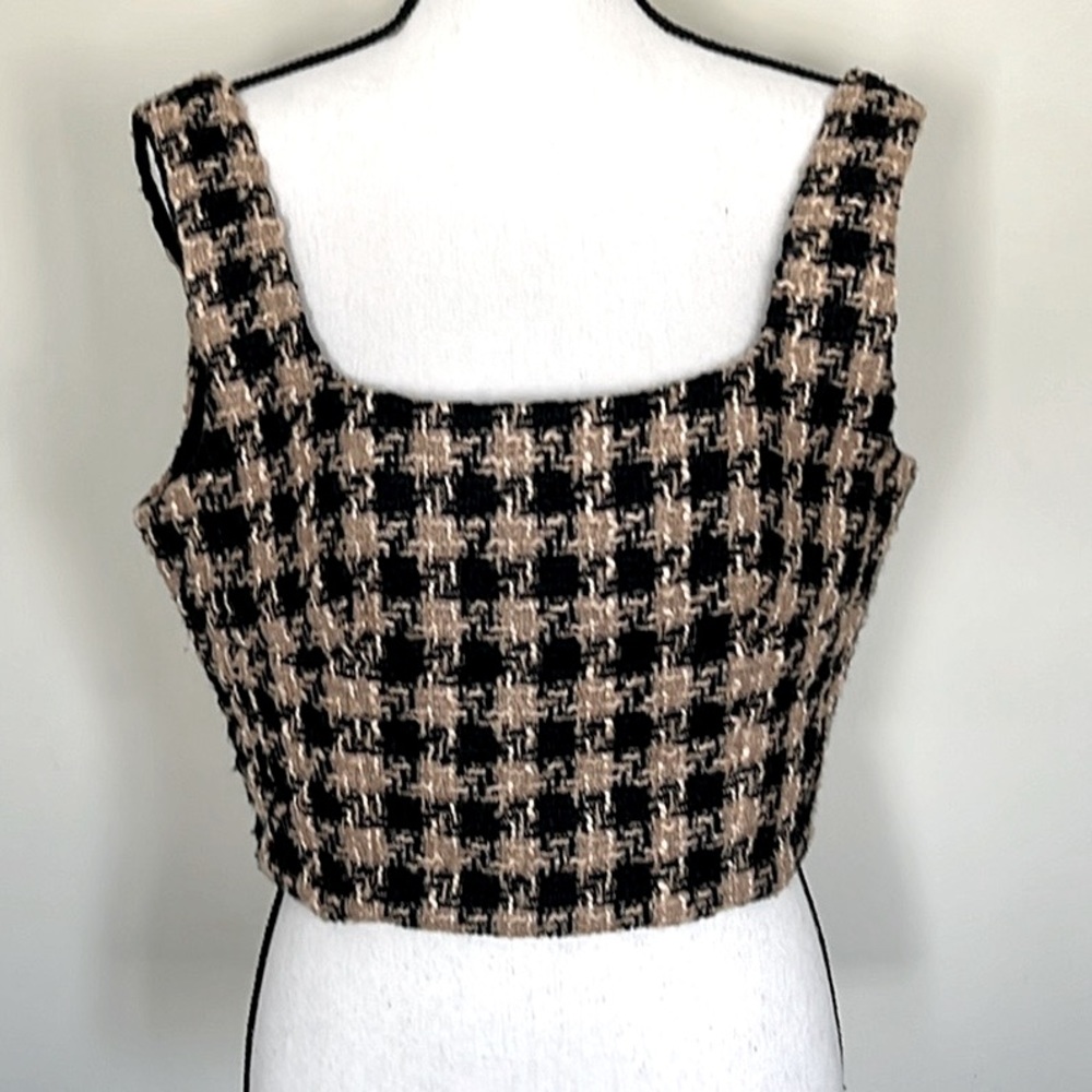 House of Harlow 1960 Tweed Crop Top